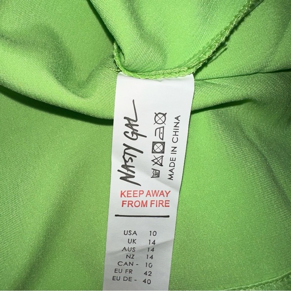 Nasty Gal Lace Up Back Satin Cami Mini Dress - Picture 9 of 10